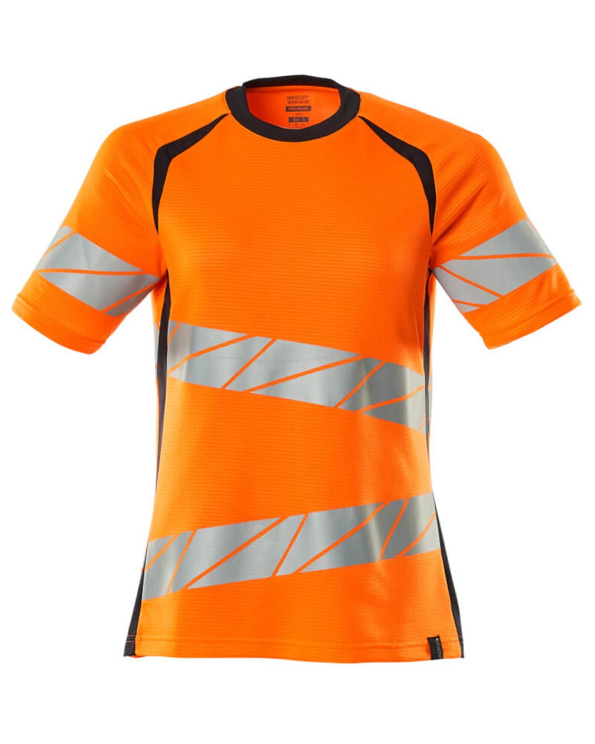 MASCOT Accelerate Safe T-Shirt (Damen) in Hi-Vis Orange/Schwarzblau – Vorderansicht