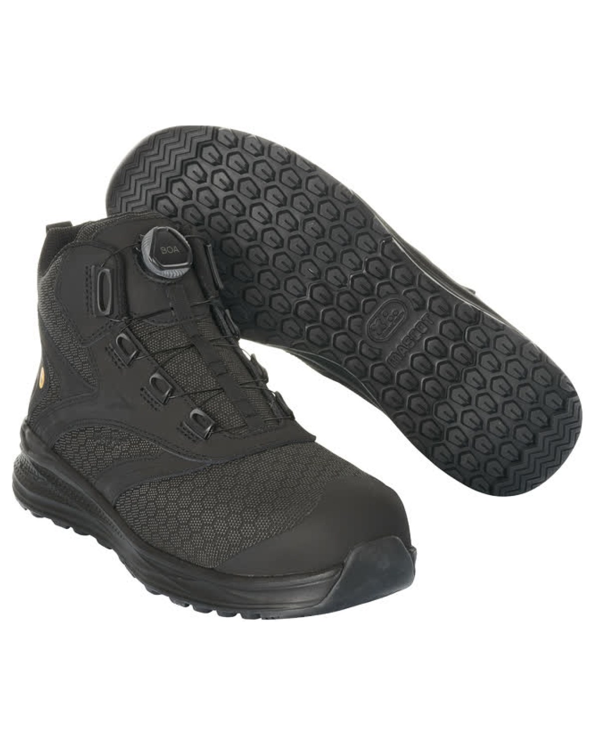 MASCOT Carbon Sicherheitsstiefel in Schwarz/Schwarz – Vorderansicht