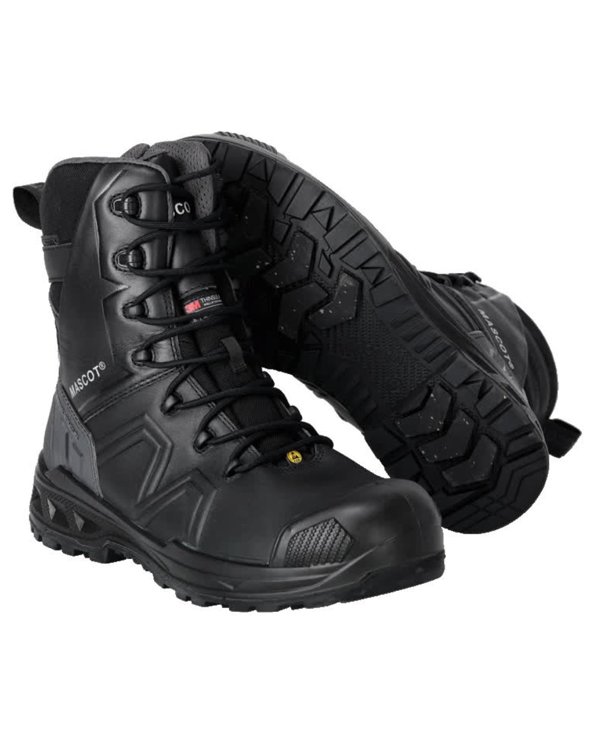 MASCOT Industry Sicherheitsstiefel in Schwarz – Vorderansicht