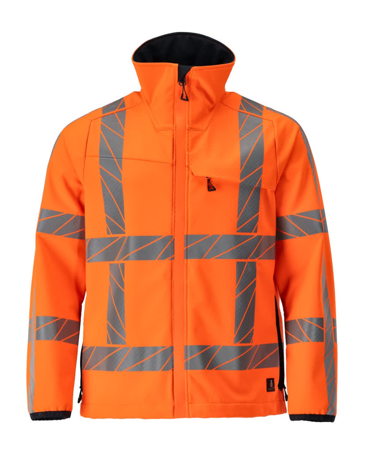 MASCOT Accelerate Safe Softshelljacke in Hi-Vis Orange – Vorderansicht