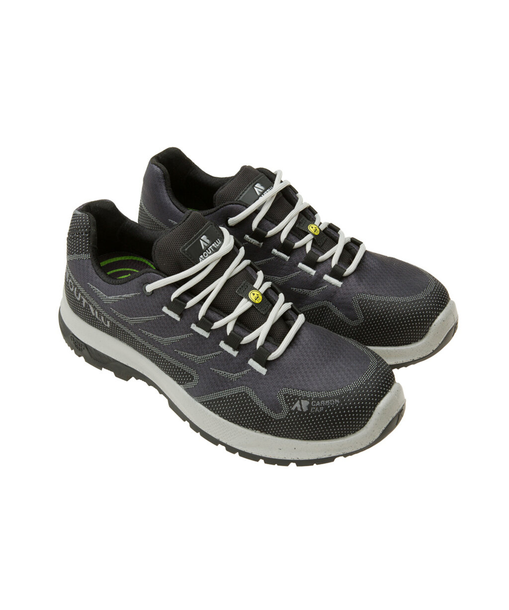 ABOUTBLU Flow Low S3S in Grau – Vorderansicht