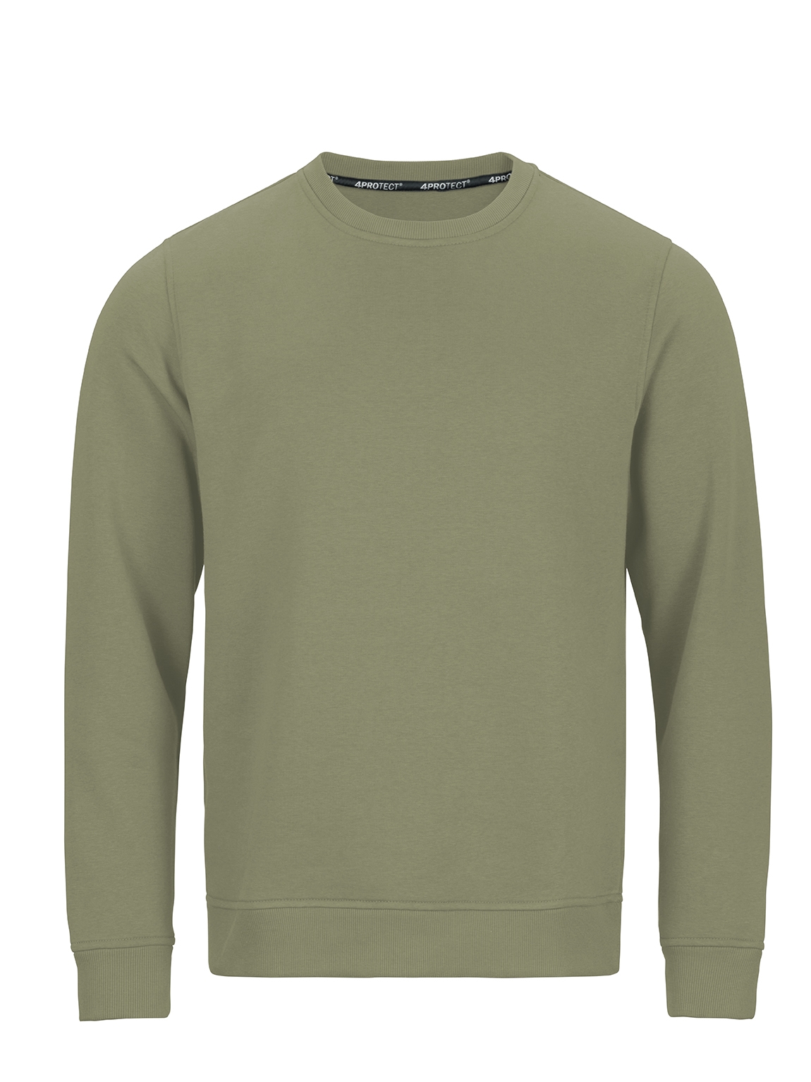 4PROTECT® Sweatshirt in Olive – Vorderansicht