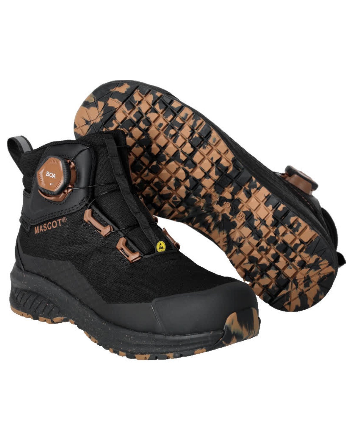 MASCOT Customized Sicherheitsstiefel in Schwarz – Vorderansicht