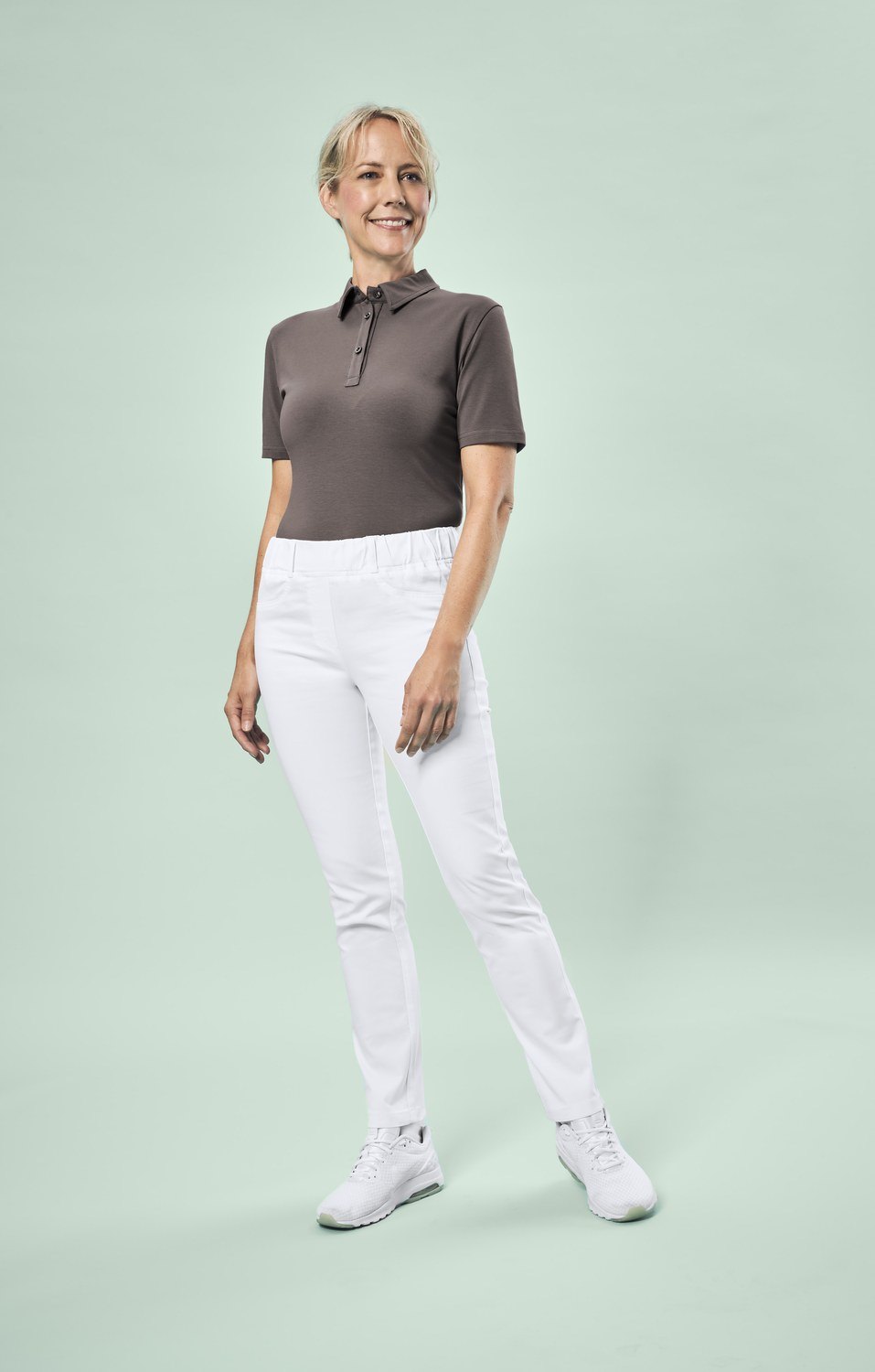 Greiff Damen-Schlupfhose RF in Weiß – Modellansicht