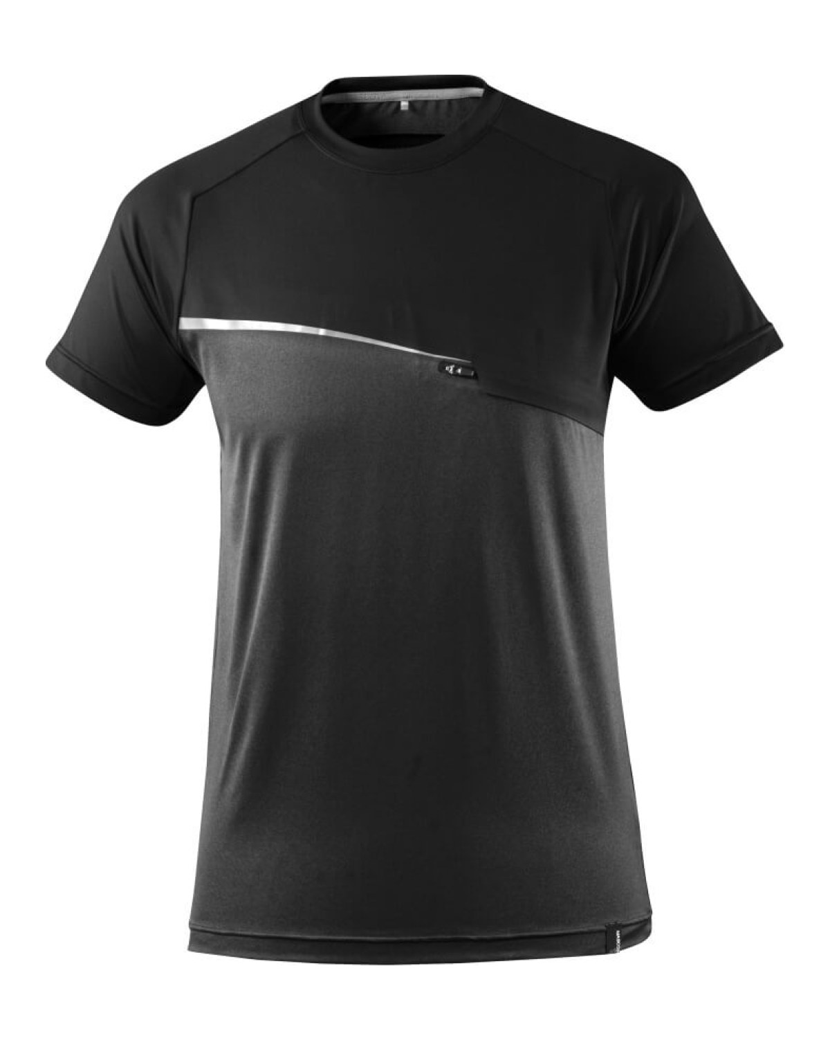 MASCOT Advanced T-Shirt in Schwarz – Vorderansicht