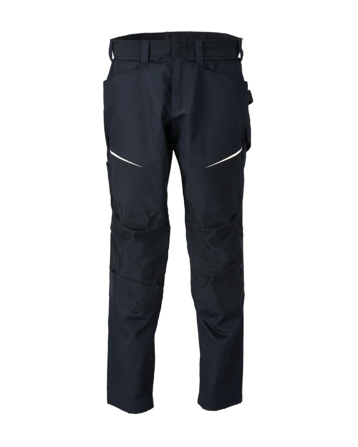 MASCOT Customized Hose mit Knietaschen in Schwarzblau – Vorderansicht