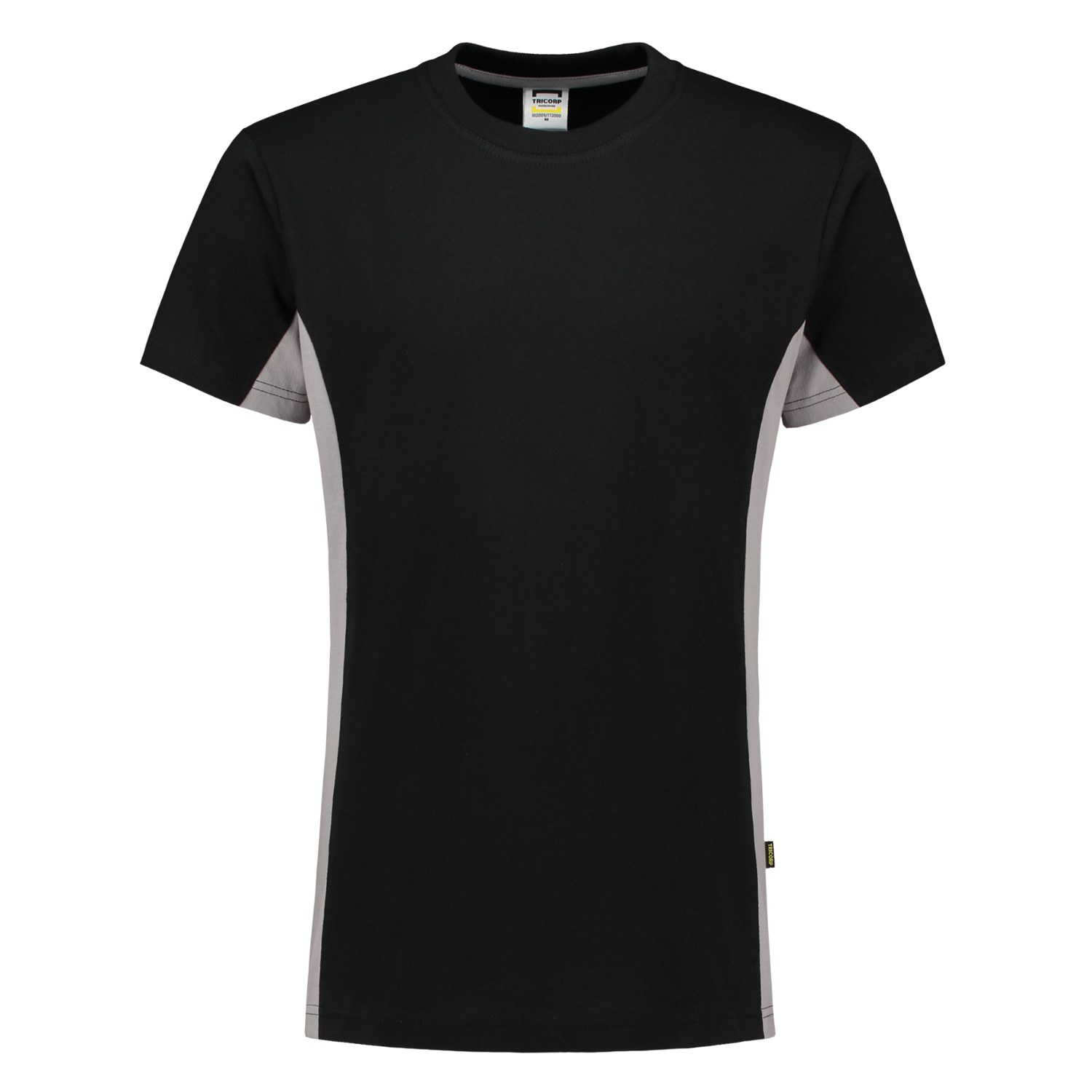 TRICORP T-Shirt Bicolor in Black-Grey – Vorderansicht