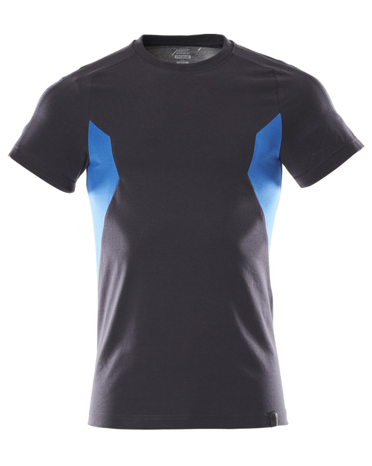 MASCOT Accelerate T-Shirt in Schwarzblau/Azurblau – Vorderansicht