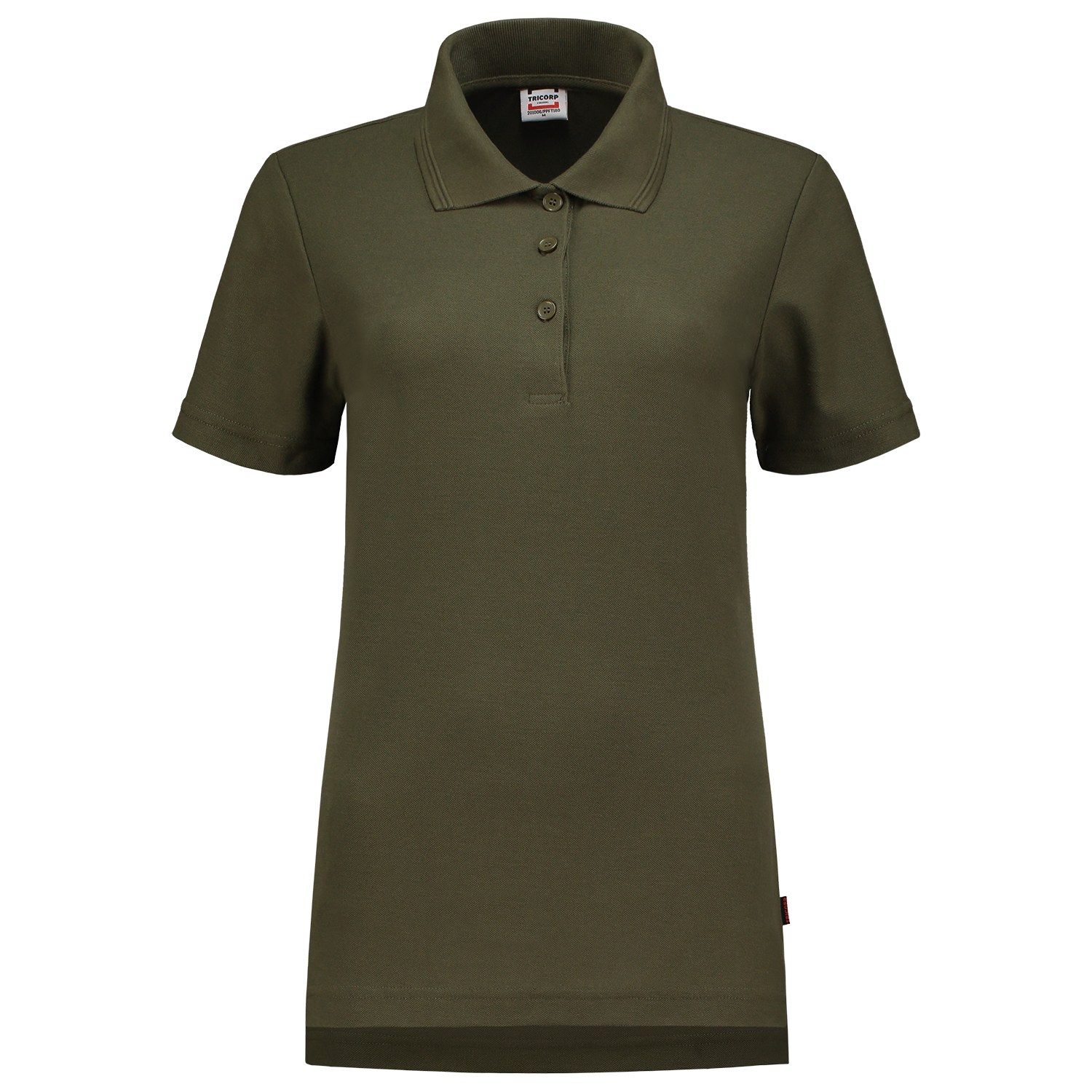 TRICORP Poloshirt Fitted Damen in Army – Vorderansicht