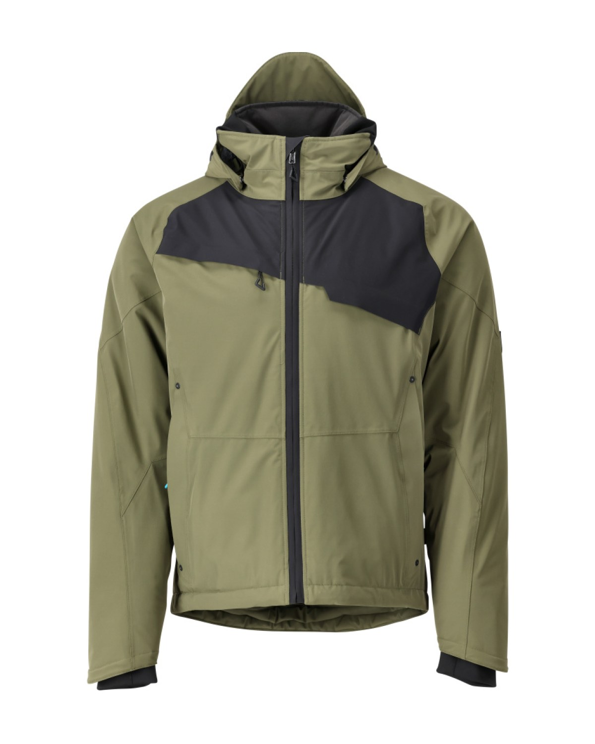 MASCOT Advanced Winterjacke in Moosgrün/Schwarz – Vorderansicht