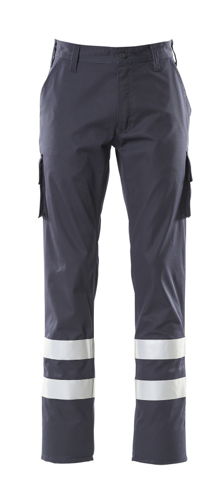 MACMICHAEL Workwear Hose mit Schenkeltaschen in Schwarzblau – Vorderansicht