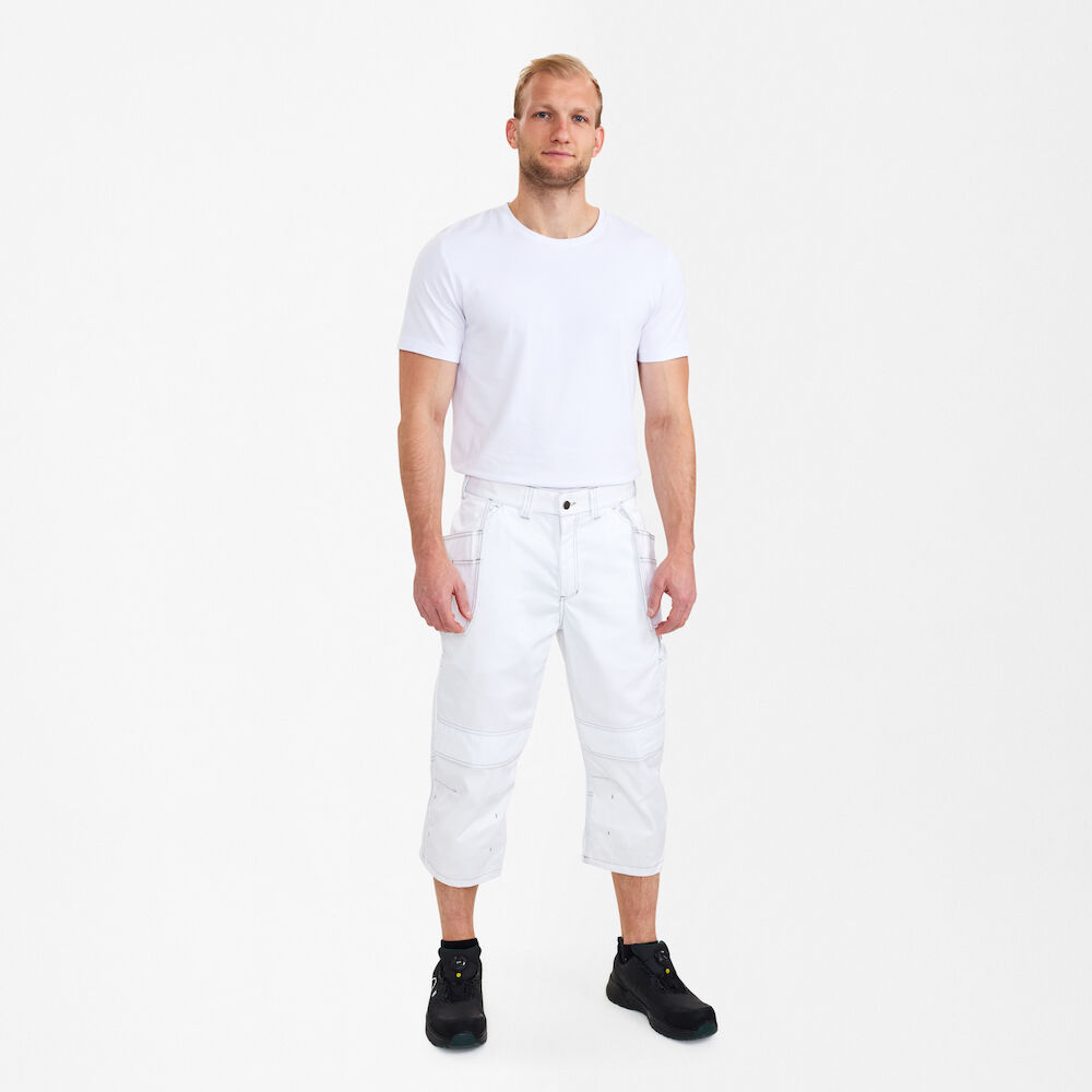 ENGEL Combat 6861-630 3/4 Hose mit Holstertaschen in Weiss – Modellansicht