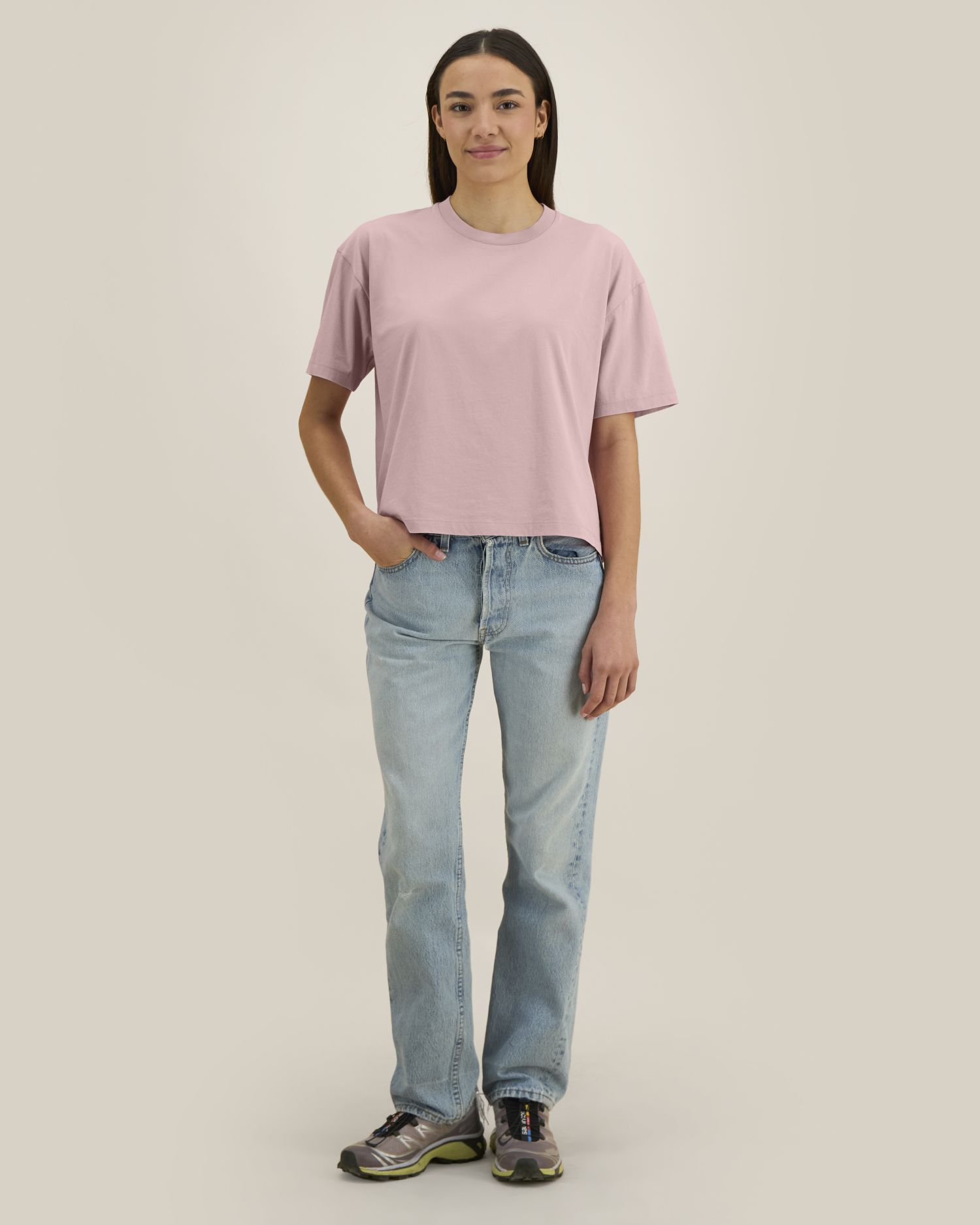 Stanley Stella Stella Nova Vintage in G.dyed Blush – Modellansicht