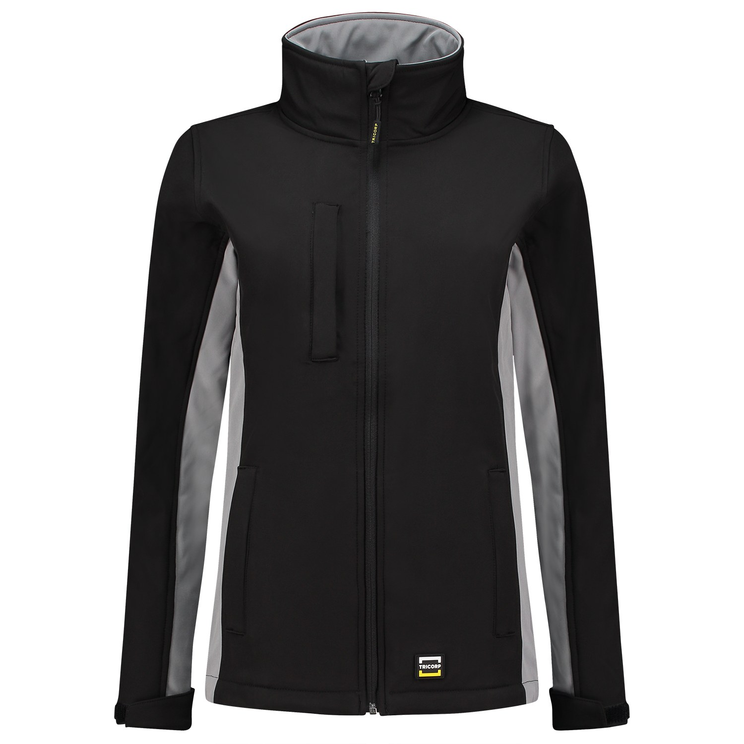 TRICORP Softshelljacke Bicolor Damen in Black-Grey – Vorderansicht