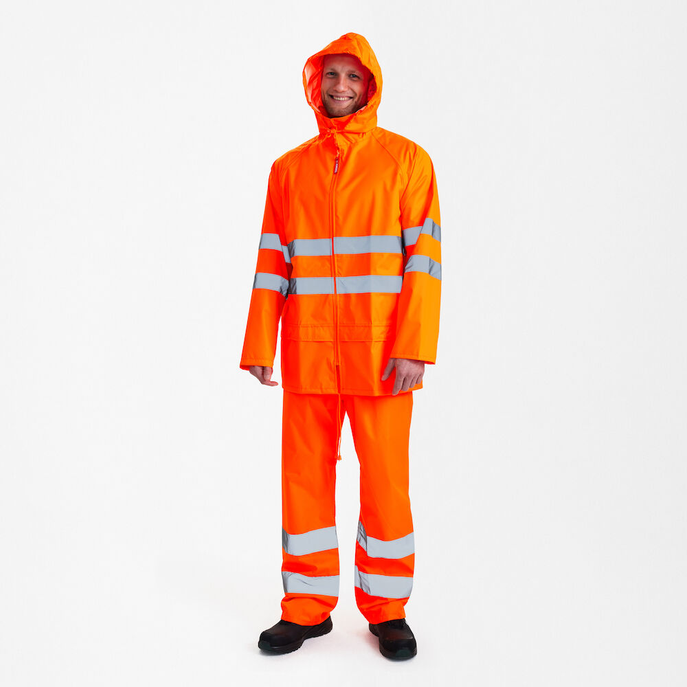 ENGEL Safety 1916-218 Regenset in Hi-Vis Orange – Modellansicht