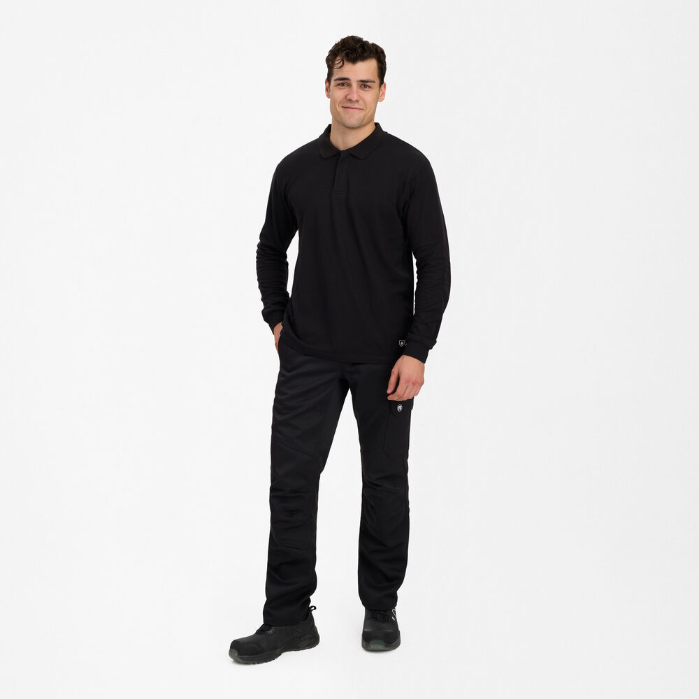 ENGEL Safety+ 9255-287 Poloshirt in Schwarz – Modellansicht