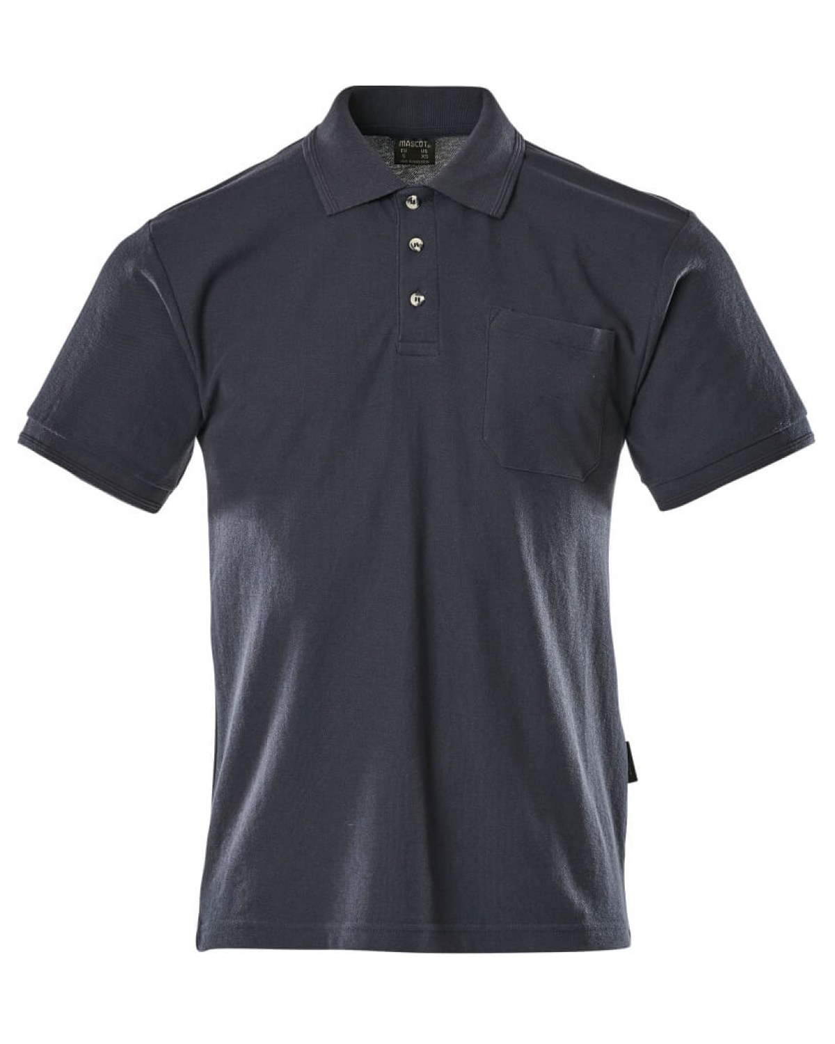 MASCOT Borneo Polo-Shirt mit Brusttasche in Marine – Vorderansicht