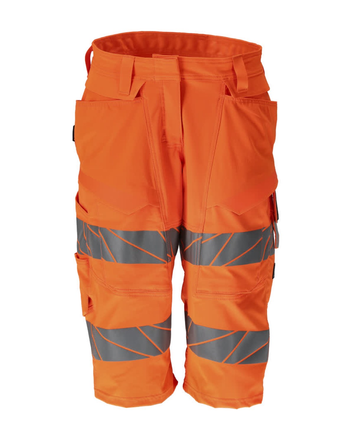 MASCOT Accelerate Safe Shorts, lang (Damen) in Hi-Vis Orange – Vorderansicht