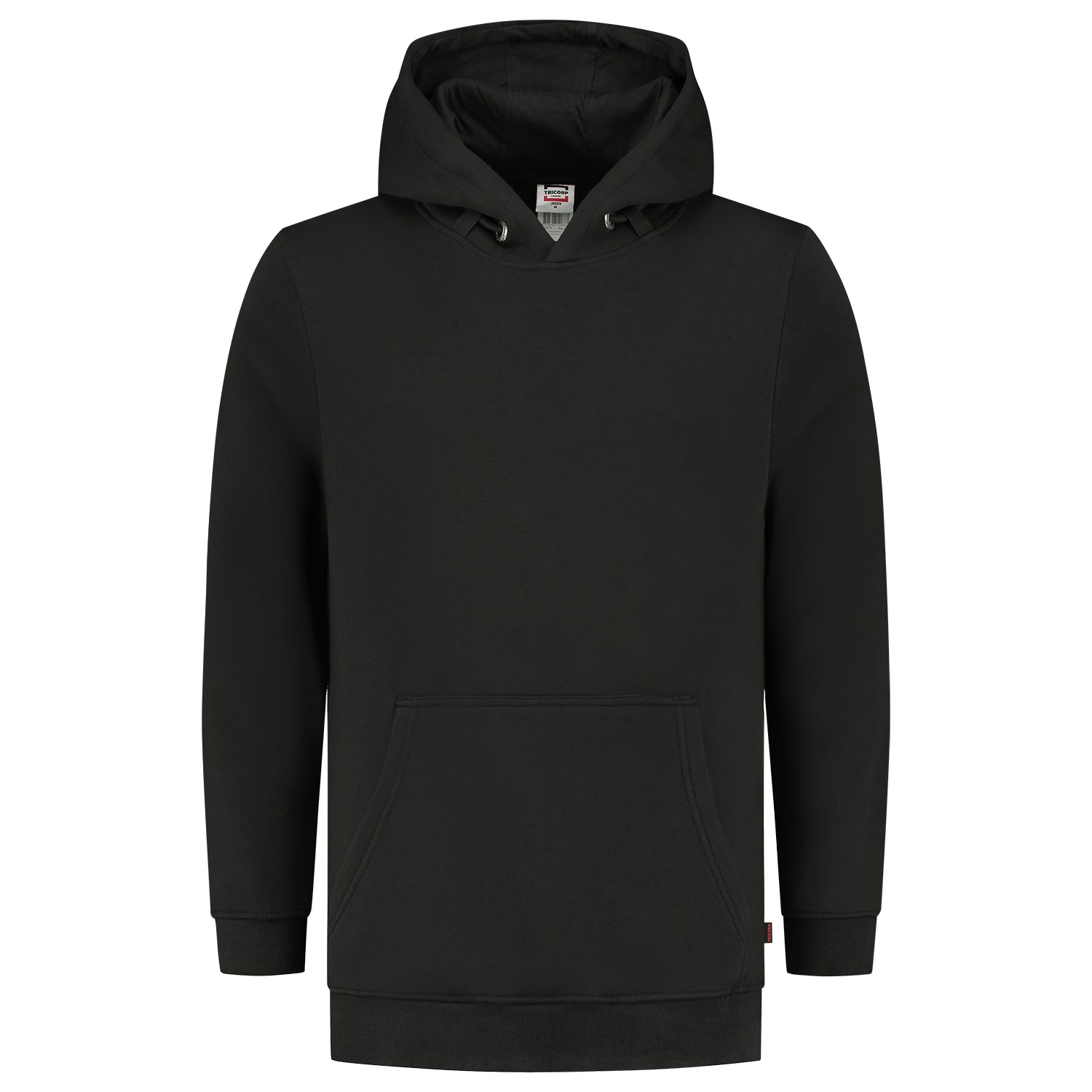 TRICORP Hoodie Waschbar 60°C in Black – Vorderansicht
