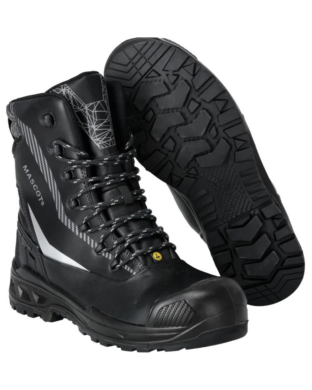 MASCOT Industry Sicherheitsstiefel in Schwarz – Vorderansicht