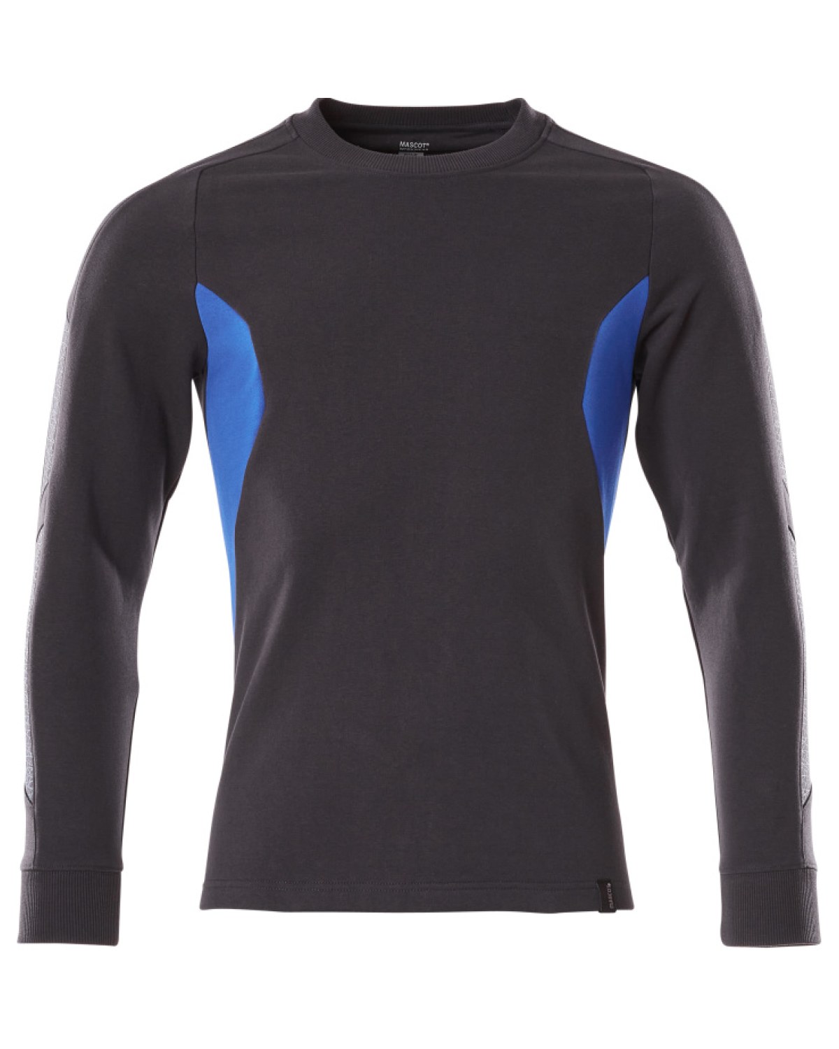 MASCOT Accelerate Sweatshirt in Schwarzblau/Azurblau – Vorderansicht