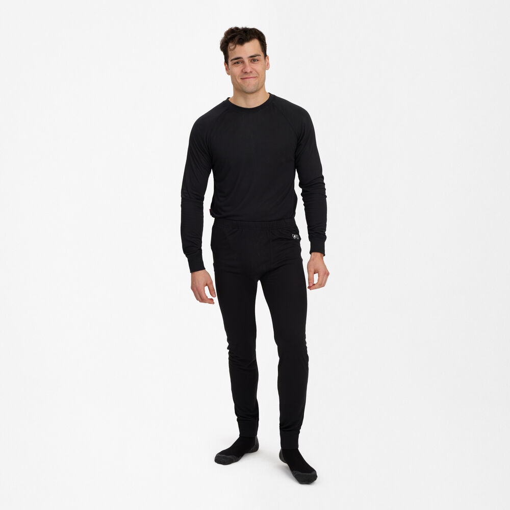 ENGEL Safety+ 7256-284 Lange Unterhose in Schwarz – Modellansicht