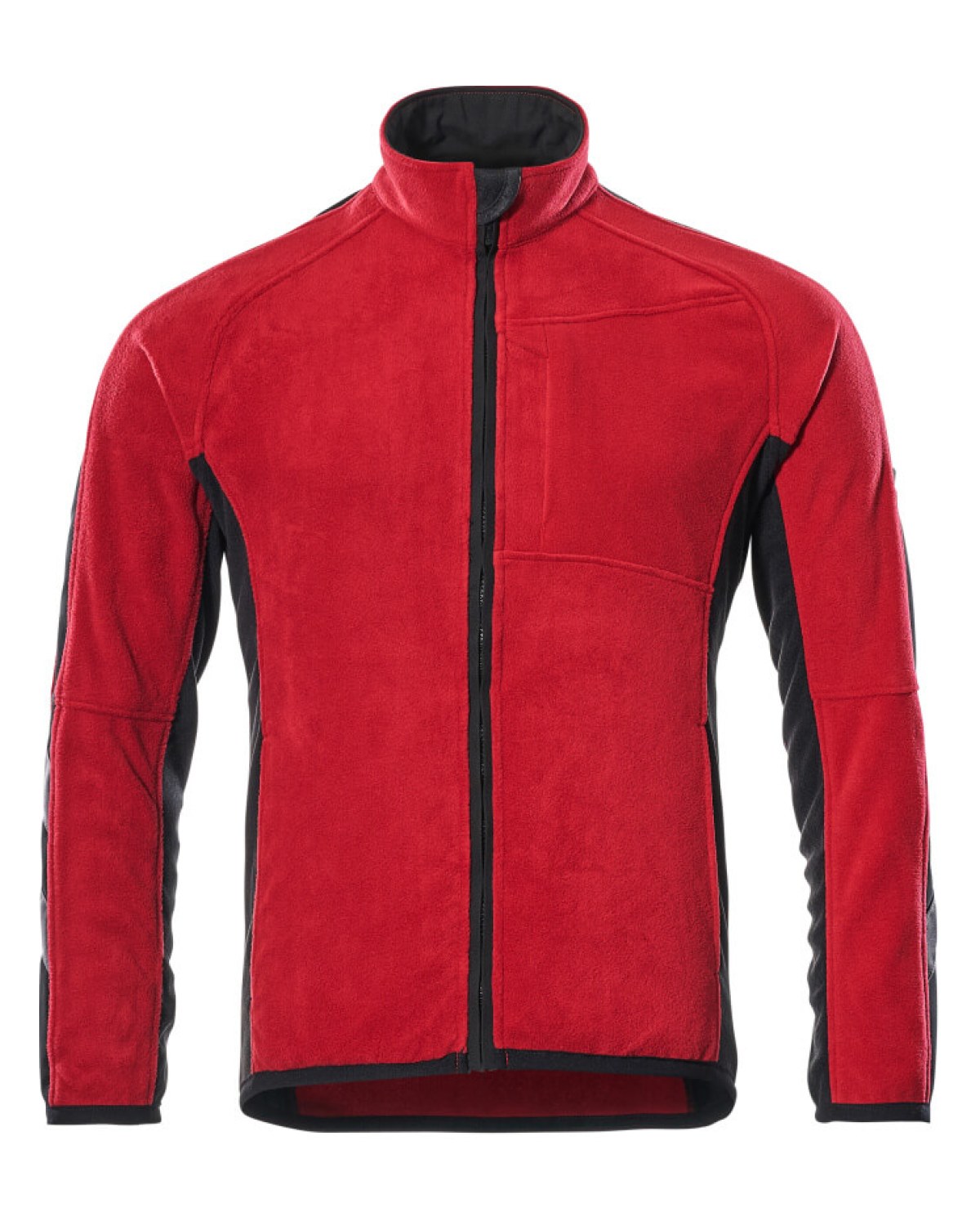 MASCOT Hannover Fleecejacke in Rot/Schwarz – Vorderansicht