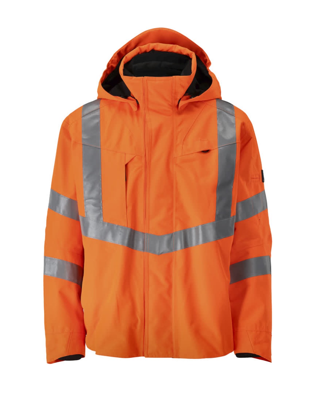 MASCOT Harlow Hardshelljacke in Hi-Vis Orange – Vorderansicht
