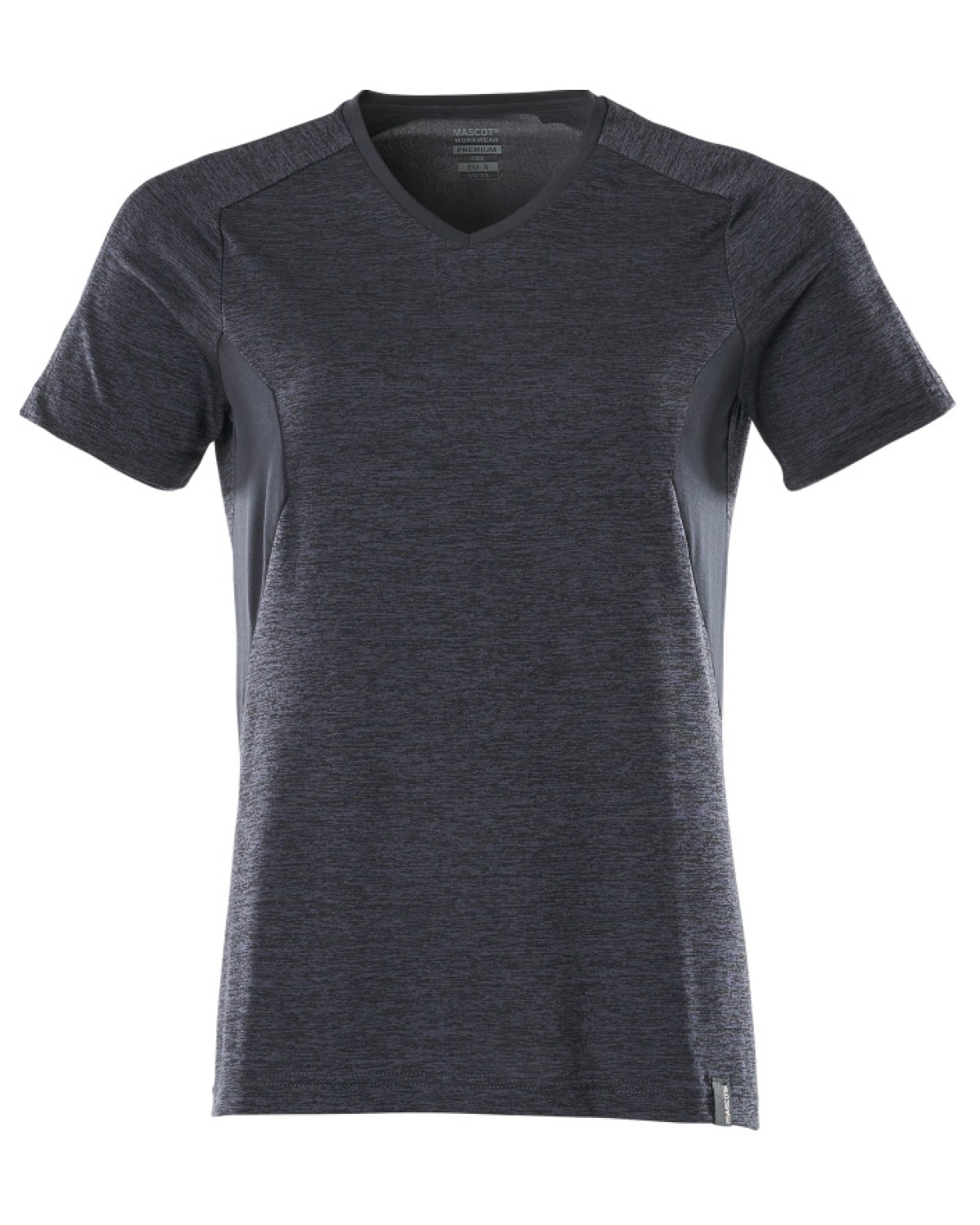 MASCOT Accelerate T-Shirt (Damen) in Schwarzblau Meliert – Vorderansicht