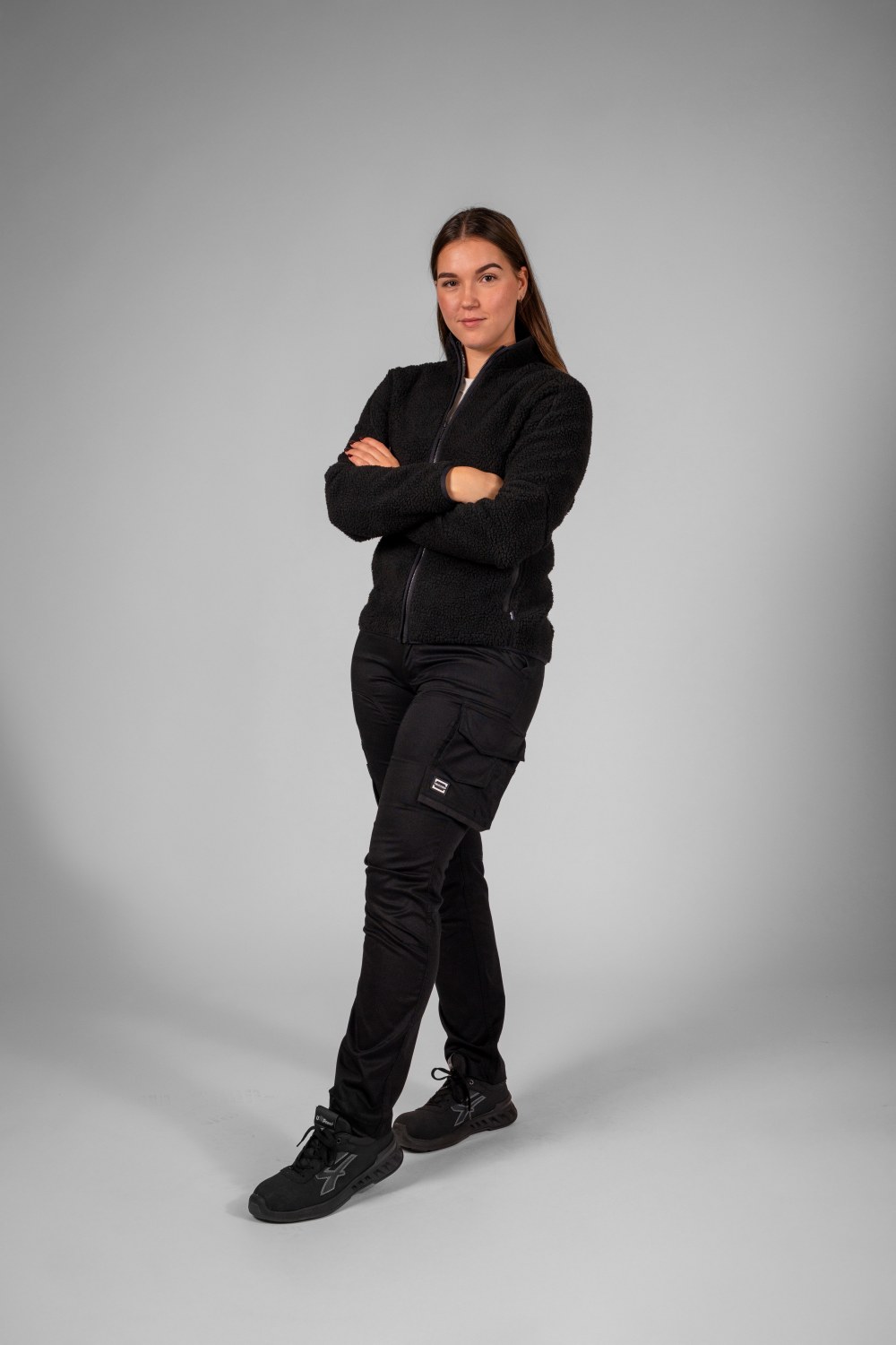 TRICORP Teddy Jacke Redefined Damen in Black – Modellansicht