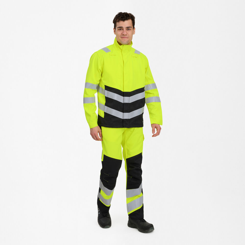 ENGEL Safety+ 1321-188 Arbeitsjacke in Gelb/Schwarz – Modellansicht