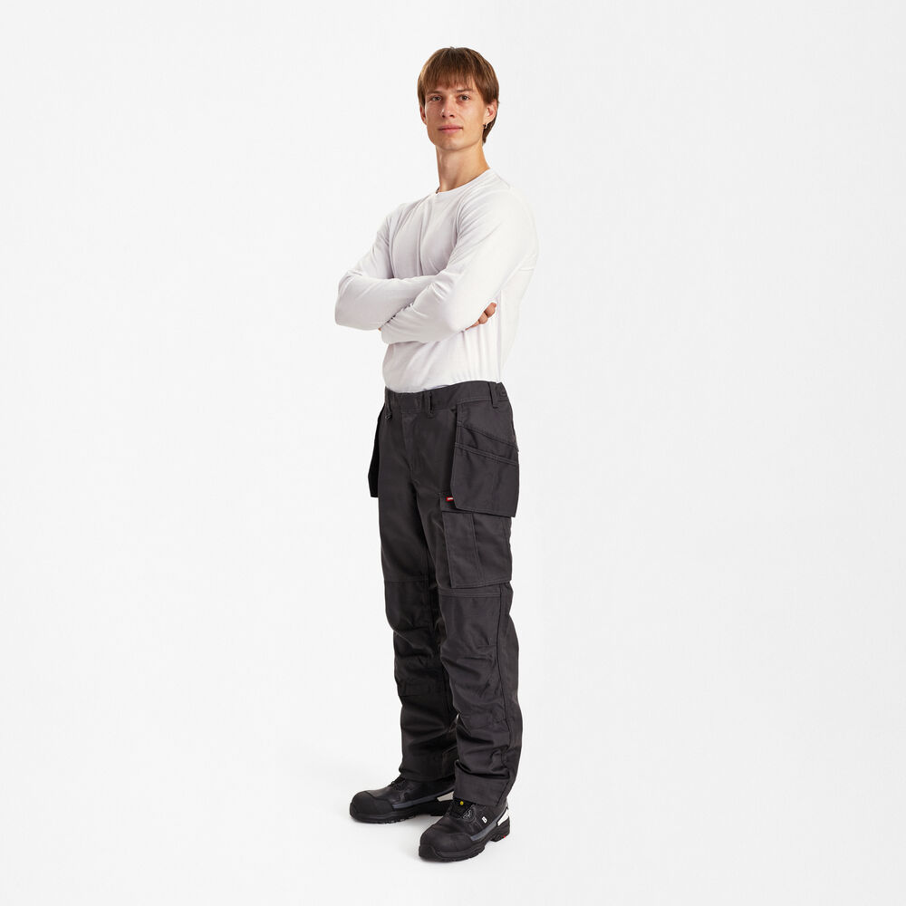 ENGEL Extend 2873-323 Arbeitshose mit Holstertaschen in Anthrazit Grau – Modellansicht