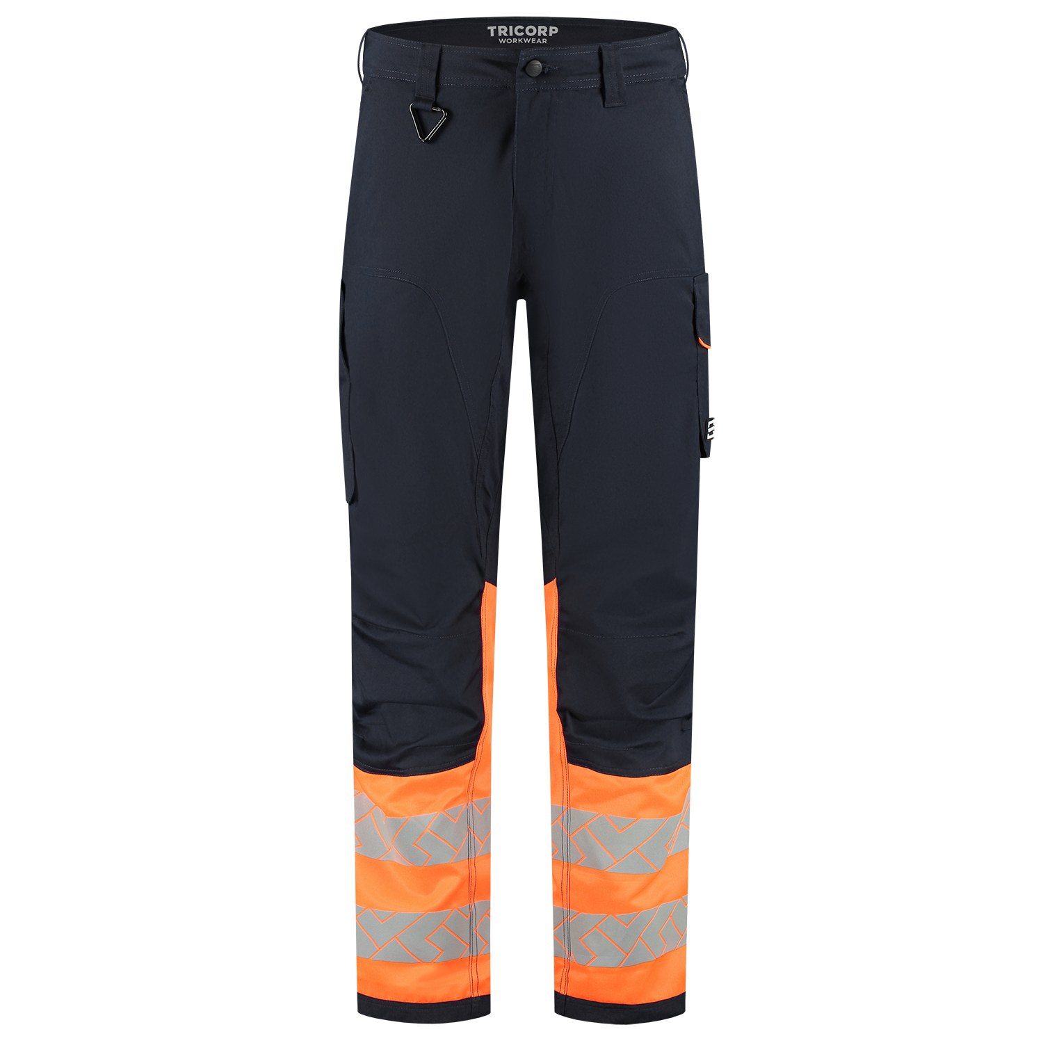 TRICORP Arbeitshose 2-Way Stretch High Vis Redefined in Ink-Fluororange – Vorderansicht