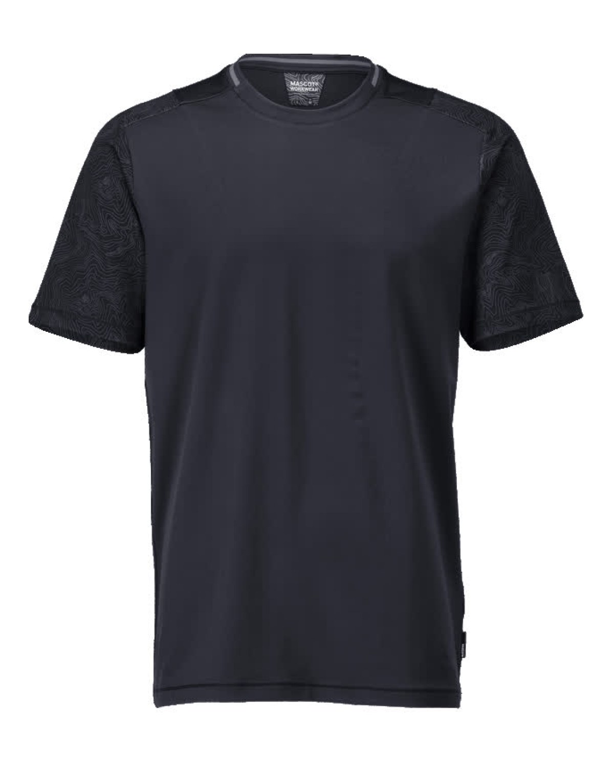 MASCOT Customized T-Shirt, Kurzarm in Schwarzblau – Vorderansicht