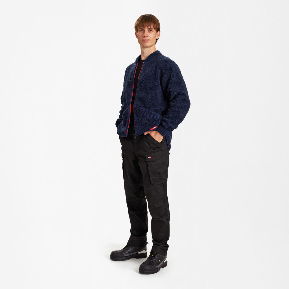 ENGEL Extend 512-298 Faserjacke in Blue Ink – Modellansicht