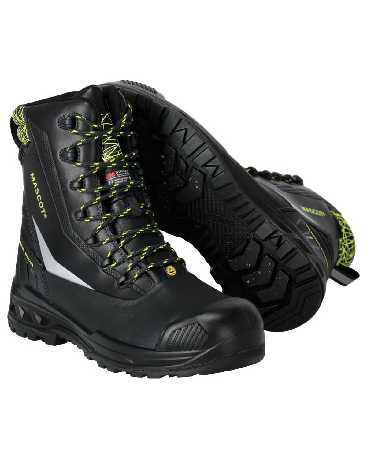 MASCOT Industry Sicherheitsstiefel in Schwarz – Vorderansicht