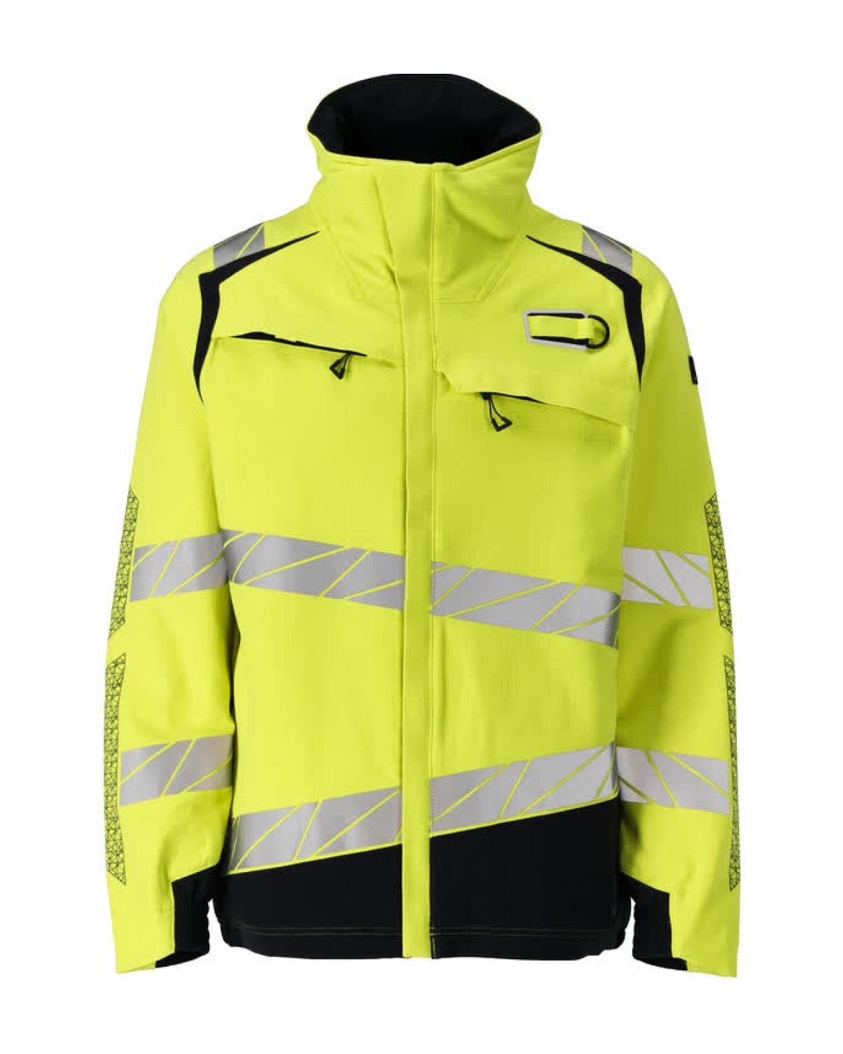 MASCOT Accelerate Multisafe Jacke in Hi-Vis Gelb/Schwarzblau – Vorderansicht