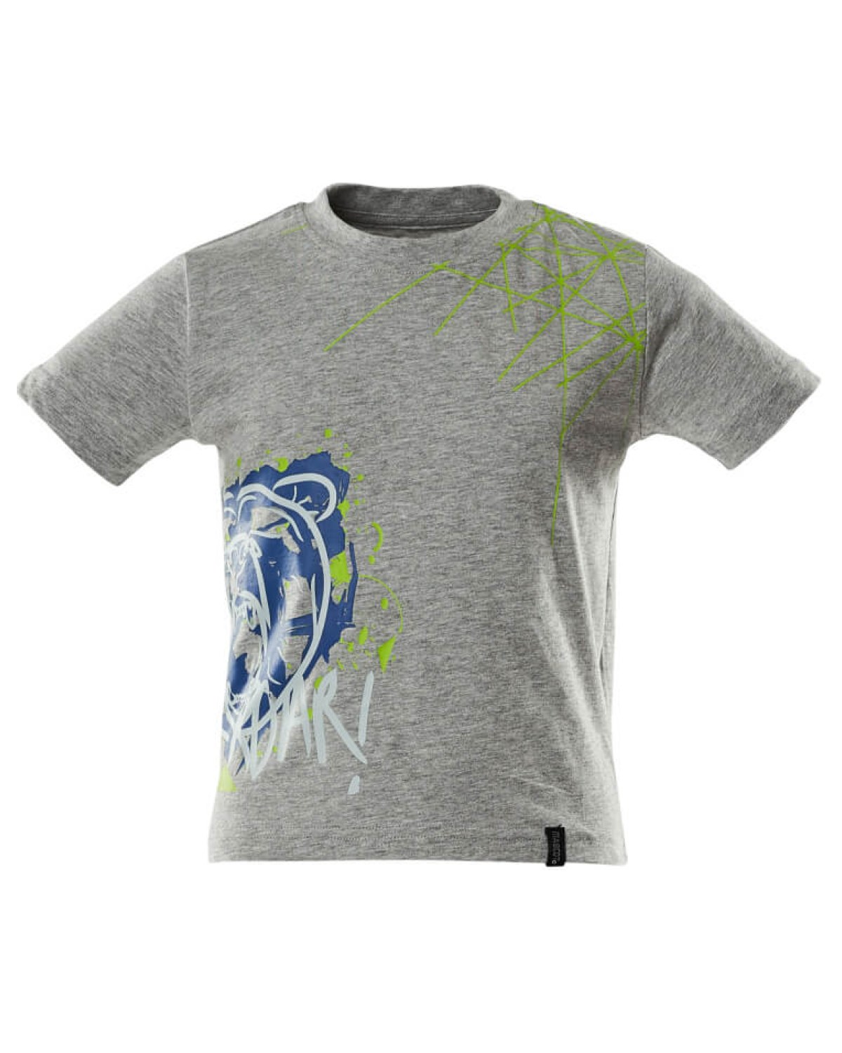 MASCOT Accelerate T-Shirts für Kinder in Grau-Meliert – Vorderansicht