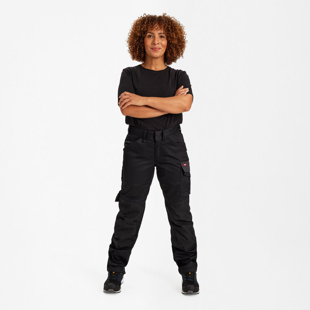 ENGEL Galaxy 2816-255 Damen Arbeitshose mit 2-Wege-Stretch in Schwarz/Anthrazit Grau – Modellansicht
