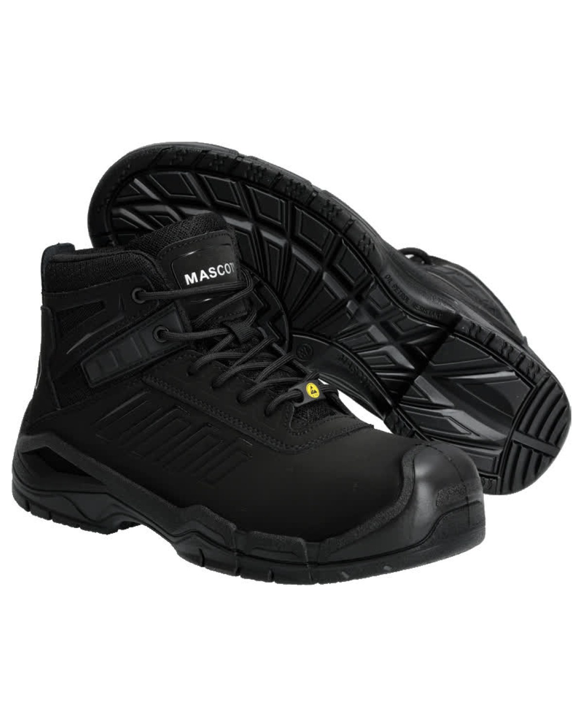 MASCOT Trivor Sicherheitsstiefel in Schwarz – Vorderansicht