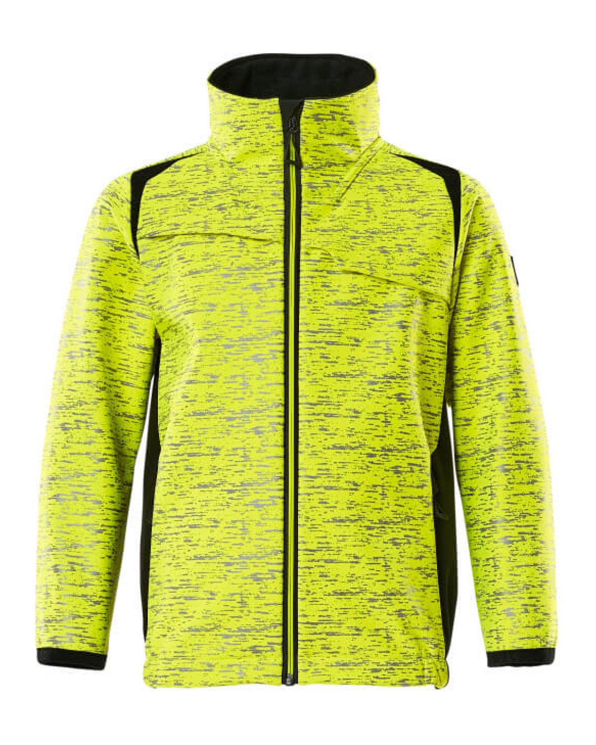 MASCOT Accelerate Safe Softshelljacke für Kinder in Hi-Vis Gelb/Schwarz – Vorderansicht