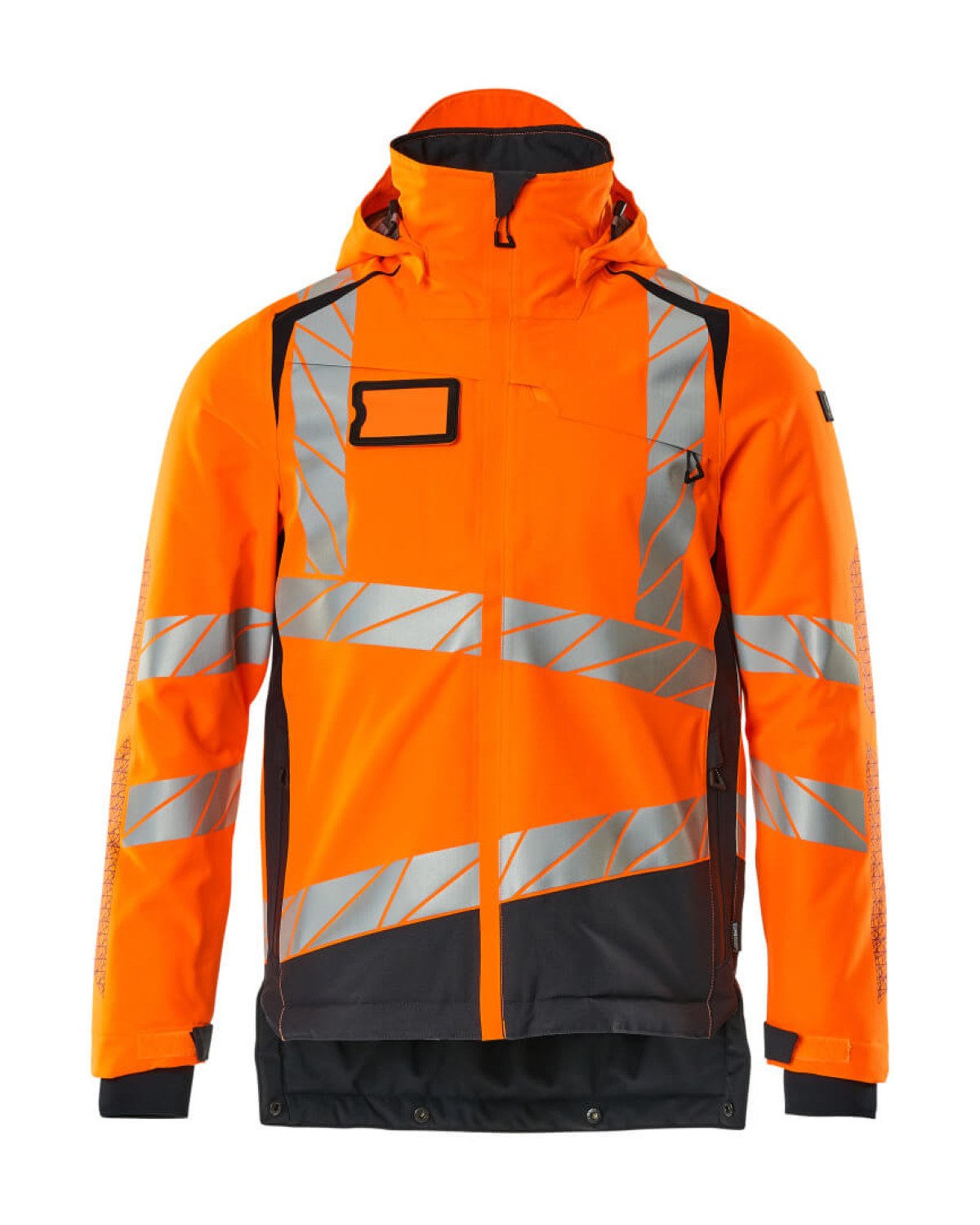 MASCOT Accelerate Safe Winterjacke in Hi-Vis Orange/Schwarzblau – Vorderansicht