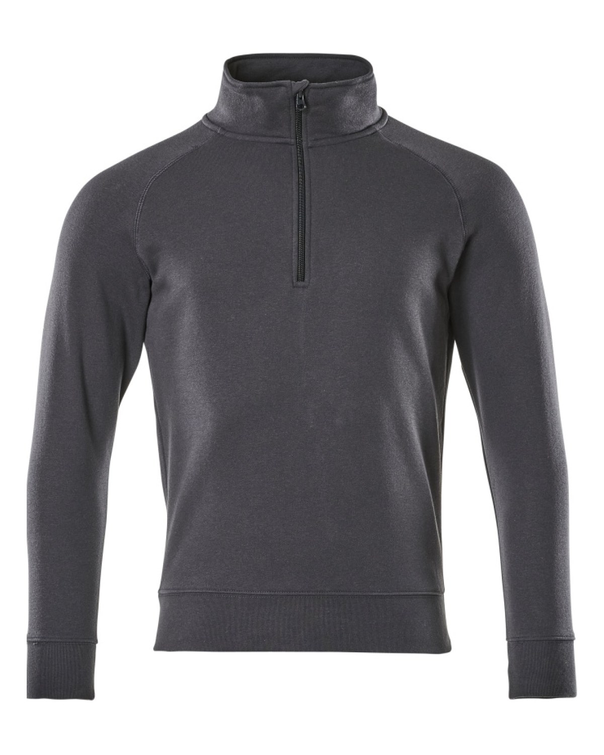 MASCOT Nantes Sweatshirt mit kurzem Reißverschluss in Schwarzblau – Vorderansicht