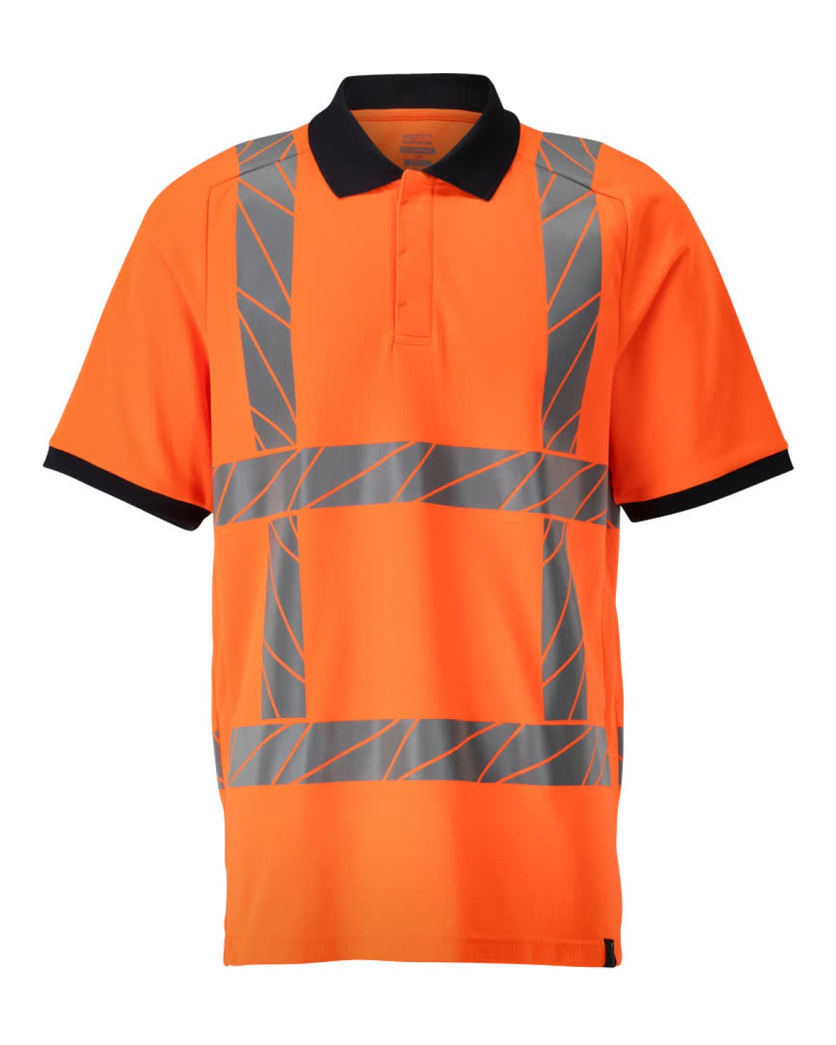 MASCOT Accelerate Safe Polo-Shirt in Hi-Vis Orange – Vorderansicht