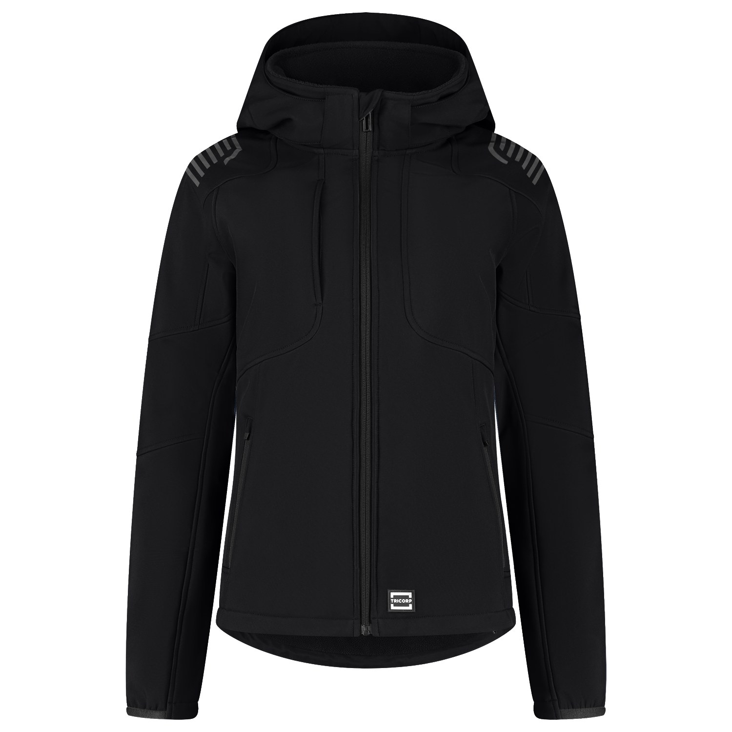TRICORP Softshelljacke Kapuze Exzellent Redefined Damen in Black – Vorderansicht