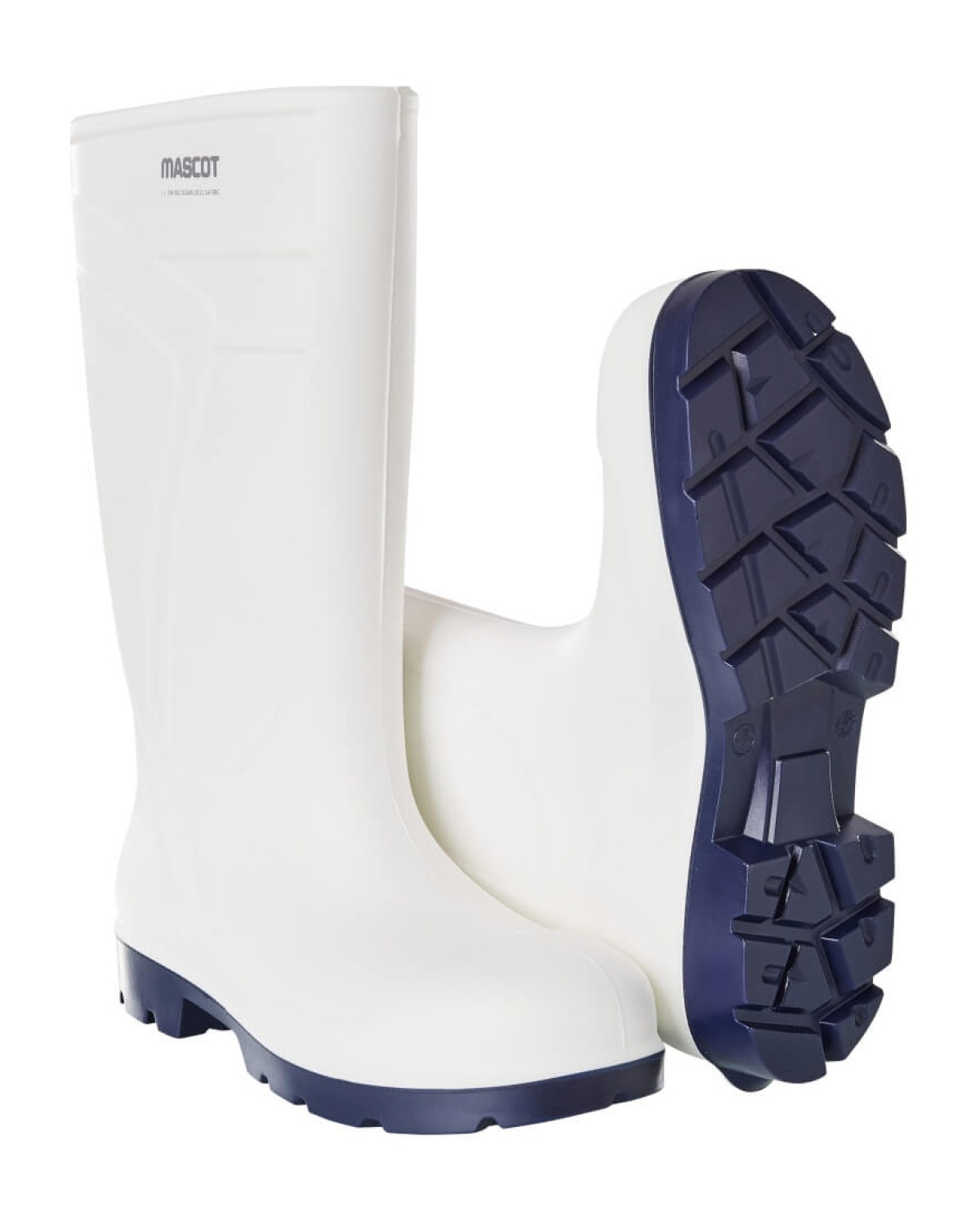 MASCOT Cover PU-Arbeitsstiefel in Weiß – Vorderansicht