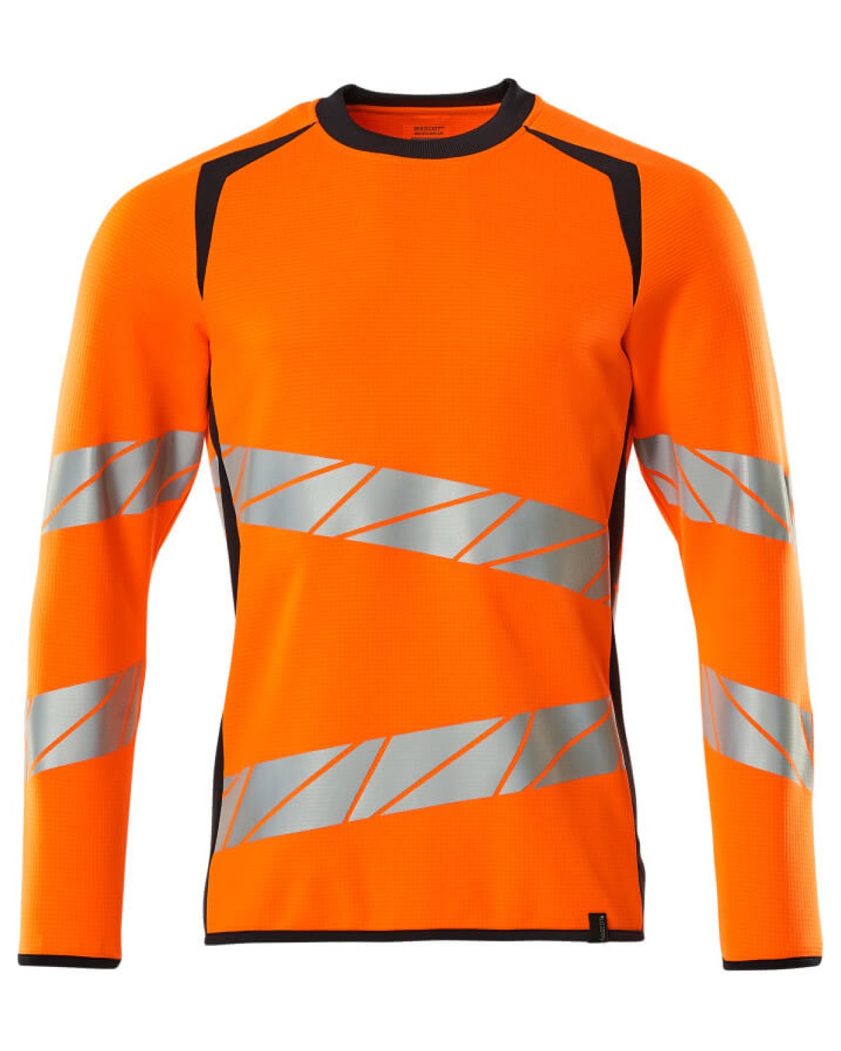 MASCOT Accelerate Safe Sweatshirt in Hi-Vis Orange/Schwarzblau – Vorderansicht