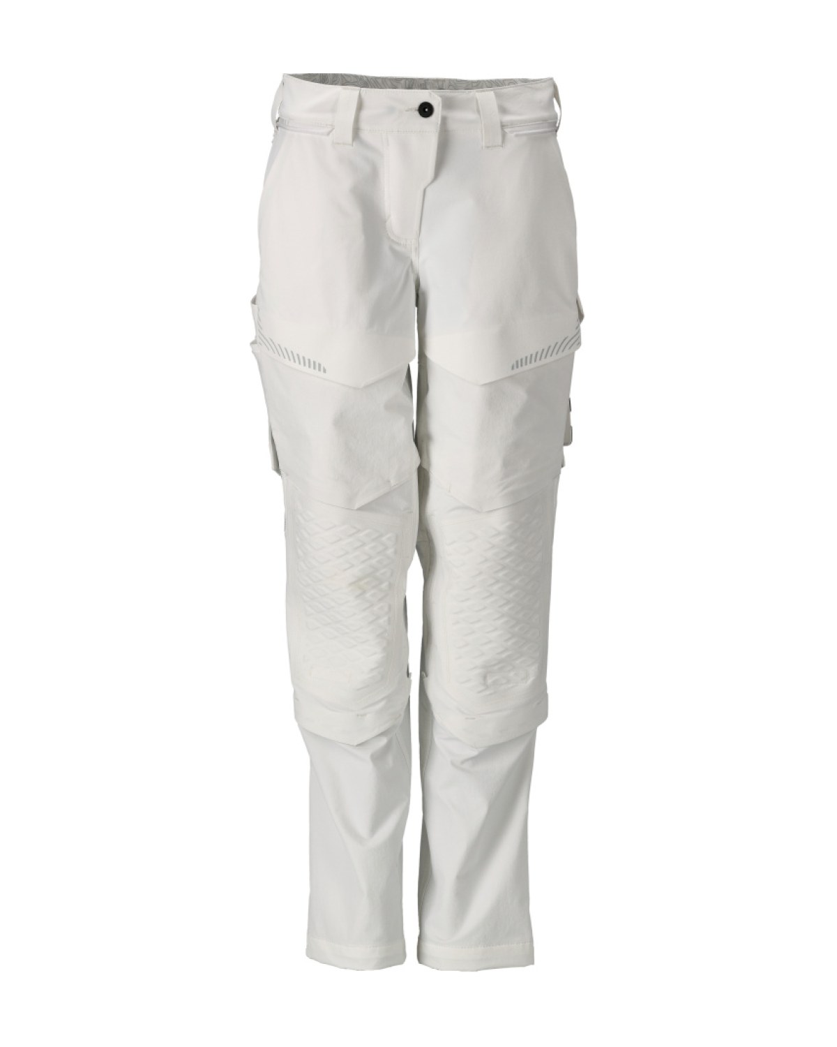 MASCOT Customized Hose mit Knietaschen, Maler (Damen) in Weiß – Vorderansicht