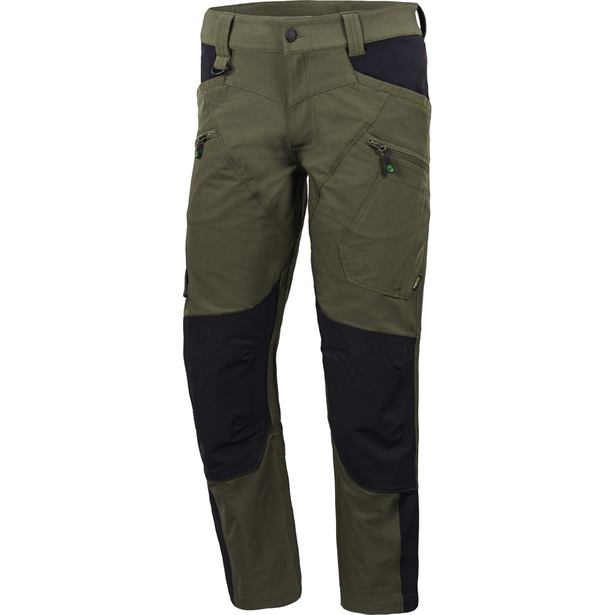 Leibwächter Bundhose ohne Knietaschen Liberty Line in Olive-Schwarz – Vorderansicht