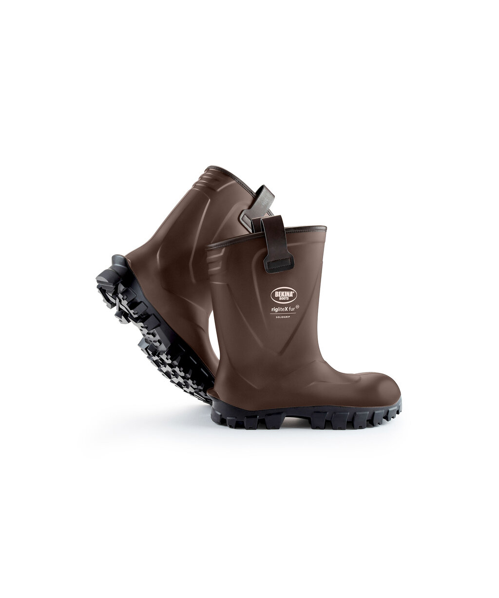 BEKINA Riglitex fur Solidgrip XFN4PS5 in Braun/Schwarz – Vorderansicht